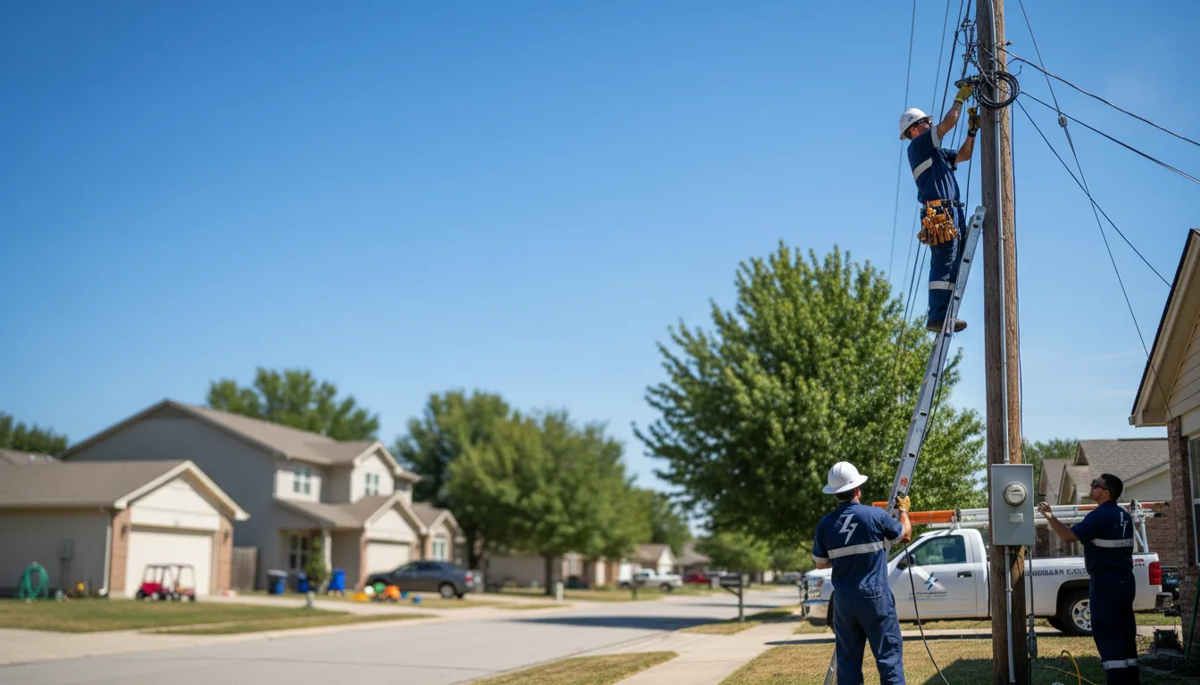 Residential electrician providing installation services in Shell Lake, WI